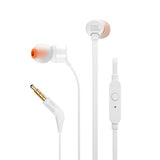 Слушалки JBL T110 со микрофон, бели