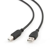 Кабел USB 2.0 A до B 1.8m Gembird Black Professional