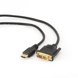 HDMI до DVI кабел M/M позлатени конектори 1,8 м Cablexpert
