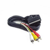 Кабел 3xRCA до SCART двонасочен 1,8 м