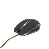 Глушец Gembird MUSG-001-G за игри Оптички зелен 2400DPI USB