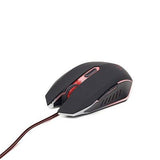 Глушец Gembird MUSG-001-R за игри Оптички црвен 2400DPI USB