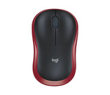 Глушец Logitech Wireless M185 Црвен