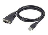 USB кон сериски порт конвертор DB9M/USB A приклучок UAS-DB9M-02 црно