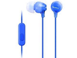 Слушалки Sony MDR-EX15APL со микрофон сина боја