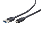 Кабел USB 3.0 AM до Type-C 1m Gembird Black