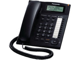 Телефон Panasonic KX-TS880FXB со кабел, црн