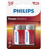 Батерии Philips C 2 пакувања за напојување алкални