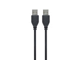Кабел USB 2.0 A до A 1.8m Gembird Black Professional