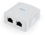 Приклучок за површинска монтажа 2xCAT6 FTP Gembird