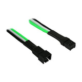 Nanoxia molex кабел за продолжување со 3 пина m/f, 30 см, единечен, сив/бел/црн