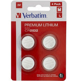 Литиумски батерии Verbatim CR2032 3V, пакување од 4 литиумски батерии