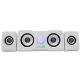 Звучници 2.2 White Shark MOOD RGB White Gaming