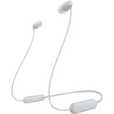 Безжични слушалки Sony WI-C100W, бели