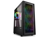 ATX Midi Tower куќиште Sharkoon RGB WAVE Gaming со 2 USB 3.0, Type-C, 4 вентилатори од 120 mm