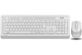 Безжична тастатура A4 FG1010 со глушец, бела