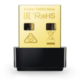TP-Link безжичен двоен опсег на USB адаптер за наизменична струја 600Mbps Archer T600U Nano