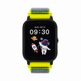 Паметен часовник Garett Kids Tech со велкро 4G зелена боја
