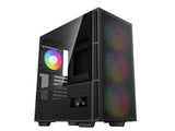 ATX / E-ATX Midi Tower куќиште Deepcool CH560 Digital Black со USB 3.0, 3x 140mm, 1x 120mm LED вентилатори