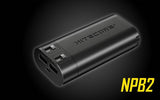 Батерница Nitecore NPB2 со брзо полнење 10000mAh, водоотпорна, двојна USB, црна