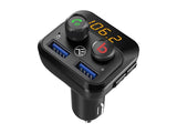 Безжичен Bluetooth FM предавател Tellur B8 без раце/двоен полнач со LCD екран