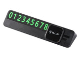 Картичка за телефонски број за паркирање Tellur Basic Black