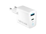Karikues Universal me USB Forever GaN TC-06-45AC 45W Tipi-C i Bardhë