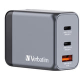 Универзален USB полнач за напојување Verbatim GaN 3 во 1 65W 2xUSB-C/1xUSB-A QC 3.0