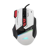Глувчето Baracuda Gaming Manta 12800DPI Бело