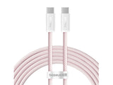Кабел USB 2.0 Тип-C до Тип-C 2м Baseus Dynamic 3 PD 100W бебешко розева