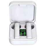 Слушалки Denver TWS-62 Bluetooth со микрофон, полнење на соларно, бели