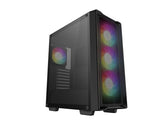ATX Midi Tower куќиште Deepcool CC560 MESH V2 ARGB црно со USB 3.0, 4x 120mm LED вентилатори