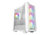 ATX Midi Tower куќиште Deepcool CC560 MESH V2 ARGB бело со USB 3.0, 4x 120mm LED вентилатори