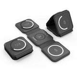 Безжичен полнач Choetech T588-F 15W магнетен 3 во 1 за Apple