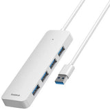 USB HUB 3.0 4-портен Baseus UltraJoy Moon Бела