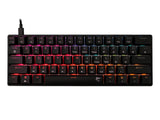 Тастатура White Shark Gaming Shinobi 2 60% Механичка RGB Црна Црвена Прекинувач Топла замена