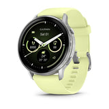 Паметен часовник Garmin Venu 4 (45мм) сребрен цитрон
