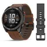 Паметен часовник Garmin Fenix 8 Pro AMOLED 51mm титаниумски сафирен кожен ремен