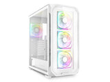 ATX Midi Tower куќиште Sharkoon AK5G бело ARGB со 2 USB 3.0, Type-C USB 3.2, 4 вентилатори од 120mm