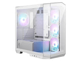 ATX Micro Tower куќиште MSI MAG PANO M100R PZ бело ARGB со USB 3.2/Type-C/4x 120mm вентилатори