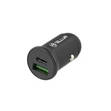 USB универзален полнач за автомобил Tellur PD60W QC30W FCC7 црн