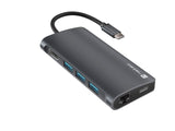 Докинг станица Natec Fowler 2 V2 Тип-C 3xUSB 3.0/HDMI 4K/RJ45/USB-C PD/Читач на картички