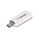 USB драјв тип-C 256GB Verbatim Plectra бела боја
