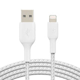 Кабел USB-A 2.0 до Lightning 1м Belkin Boost Braided бел