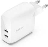 Универзален USB полнач за напојување Belkin 40W PD PPS 2x USB тип-C бел