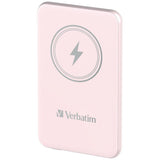 Моќен багер Verbatim Charge'N'Go магнетен безжичен 5000mAh розов