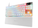Тастатура SteelSeries Apex Pro TKL Gen 3 бела механичка Gaming OmniPoint прилагодлива тастатура, OLED