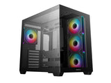 ATX Midi Tower куќиште Deepcool CG530 4F црно панорамско стакло со USB 3.0 x2, 4x120mm ARGB вентилатори