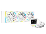 Ладилник со течност Deepcool LM360 ARGB со IPS 2.4" екран, целосно Intel/AMD процесор во бела боја
