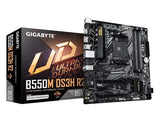 МБ Gigabyte B550M DS3H R2 AM4 DDR4 4733MHz OC/SATA3/2xM.2/USB3.2/PCIe 4.0/HDMI/DP